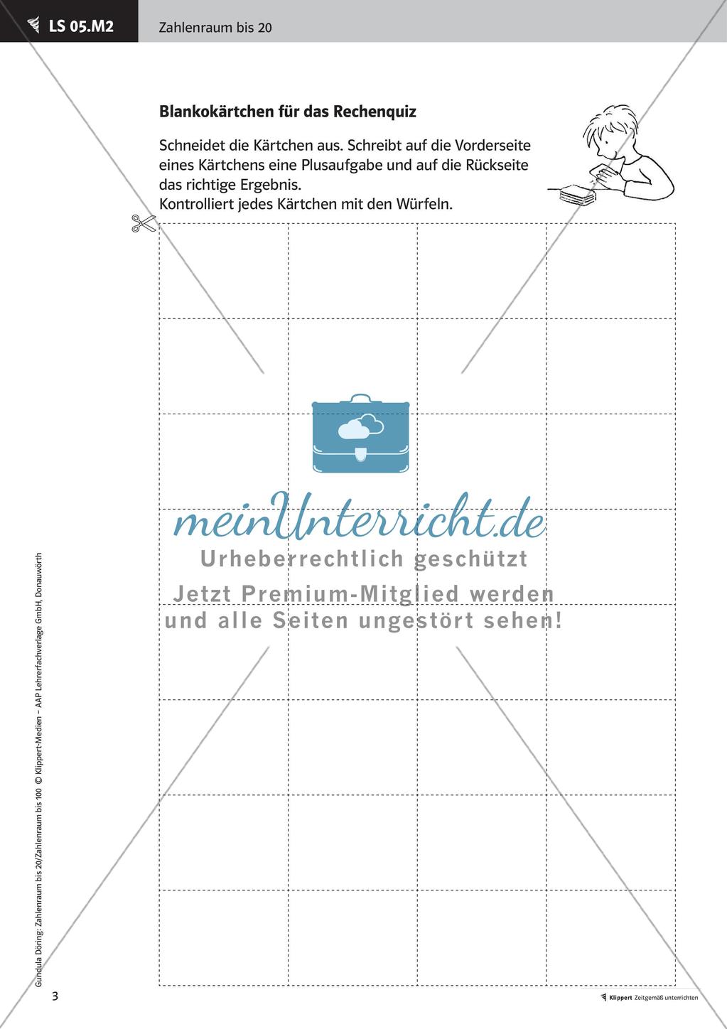Einführung von Addition und Subtraktion Preview 5
