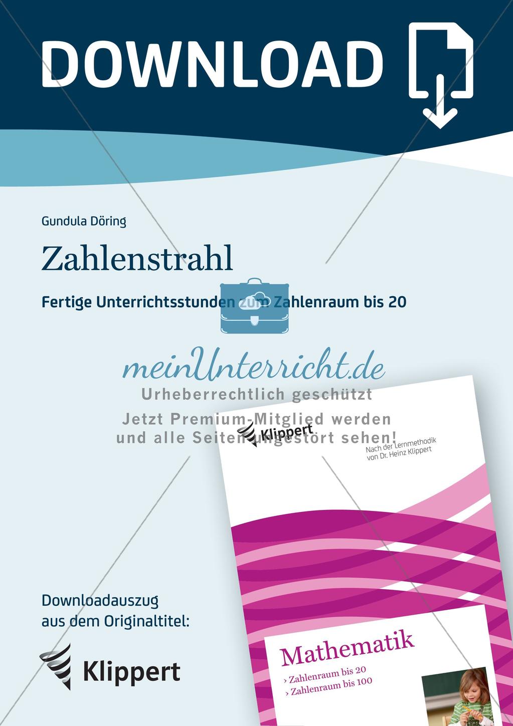 Orientierung am Zahlenstrahl Preview 1