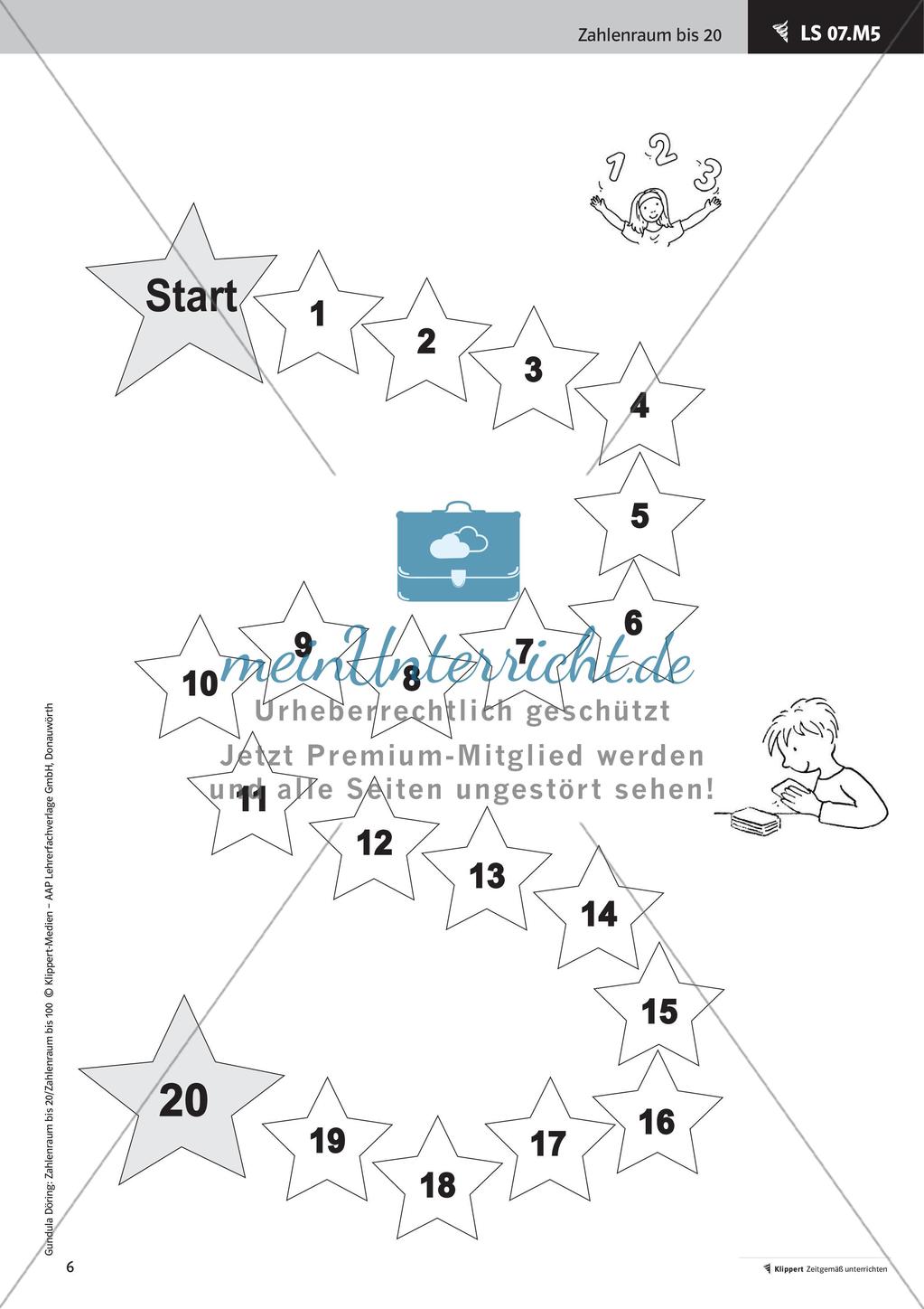 Orientierung am Zahlenstrahl Preview 8