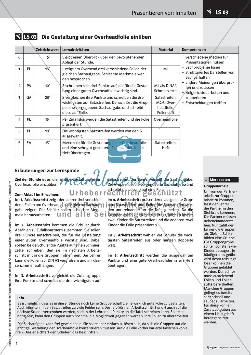Gestaltung einer Overheadfolie Preview 3