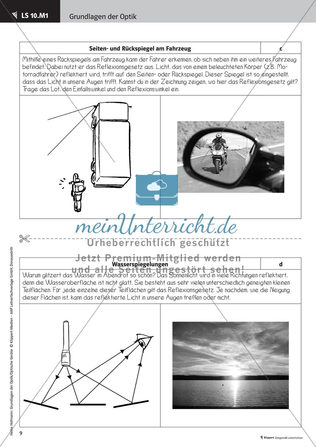 Optik: Reflexion und Brechung Preview 11