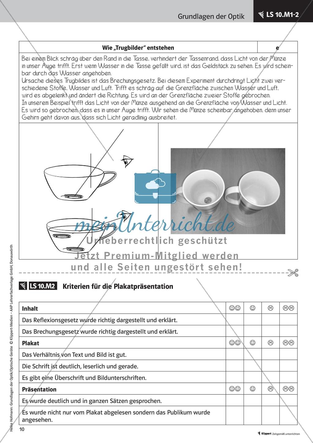 Optik: Reflexion und Brechung Preview 12