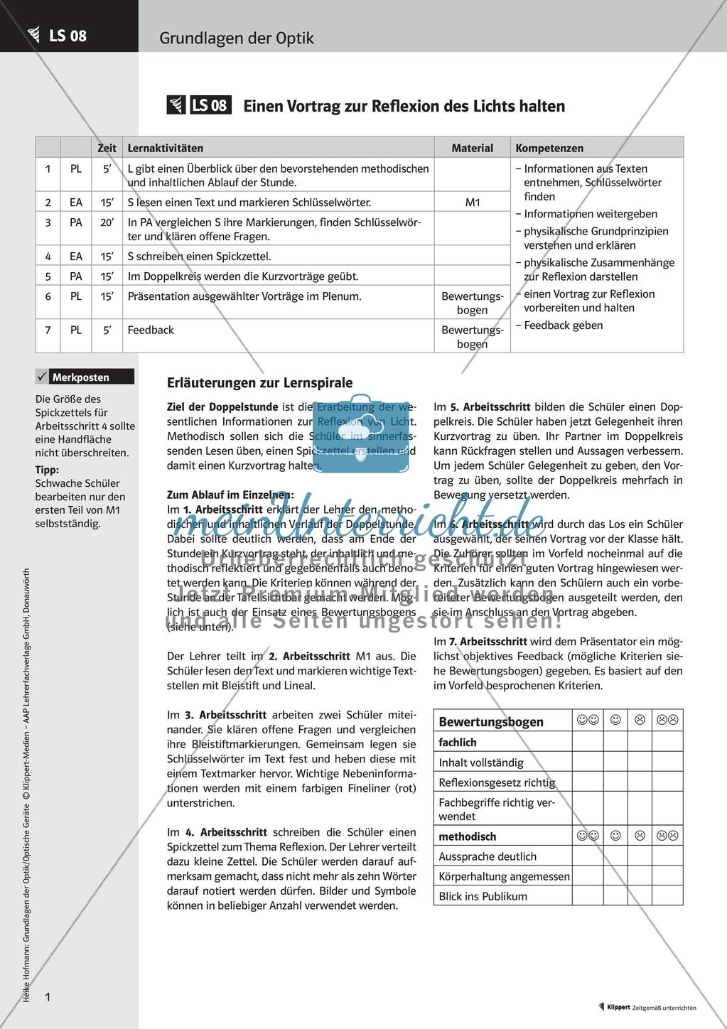 Optik: Reflexion und Brechung Preview 3