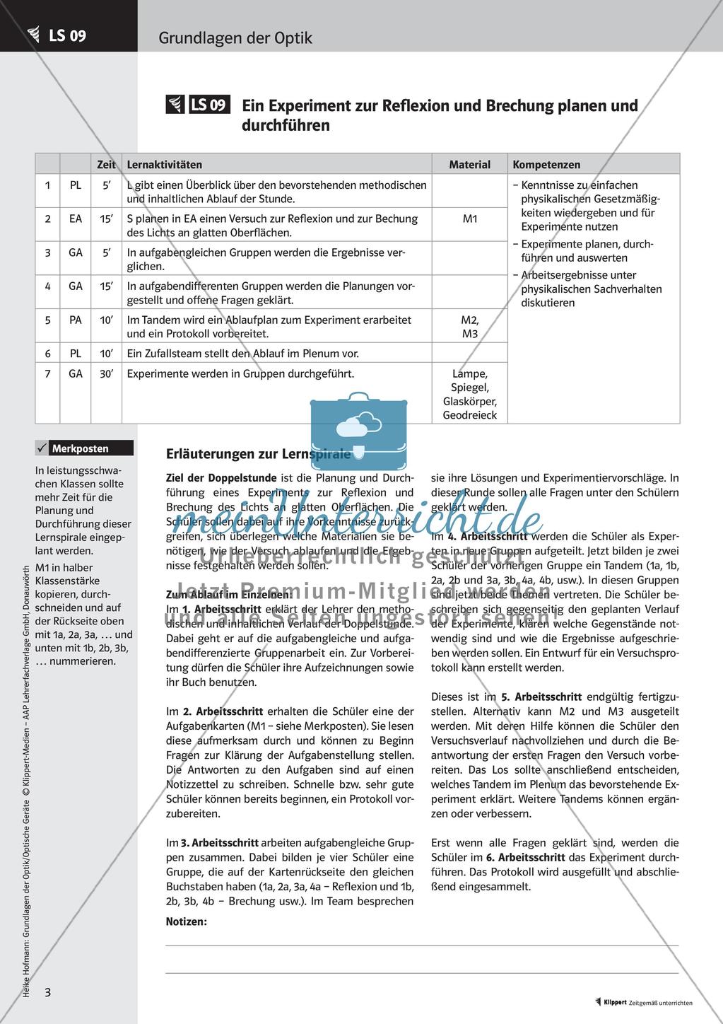 Optik: Reflexion und Brechung Preview 5