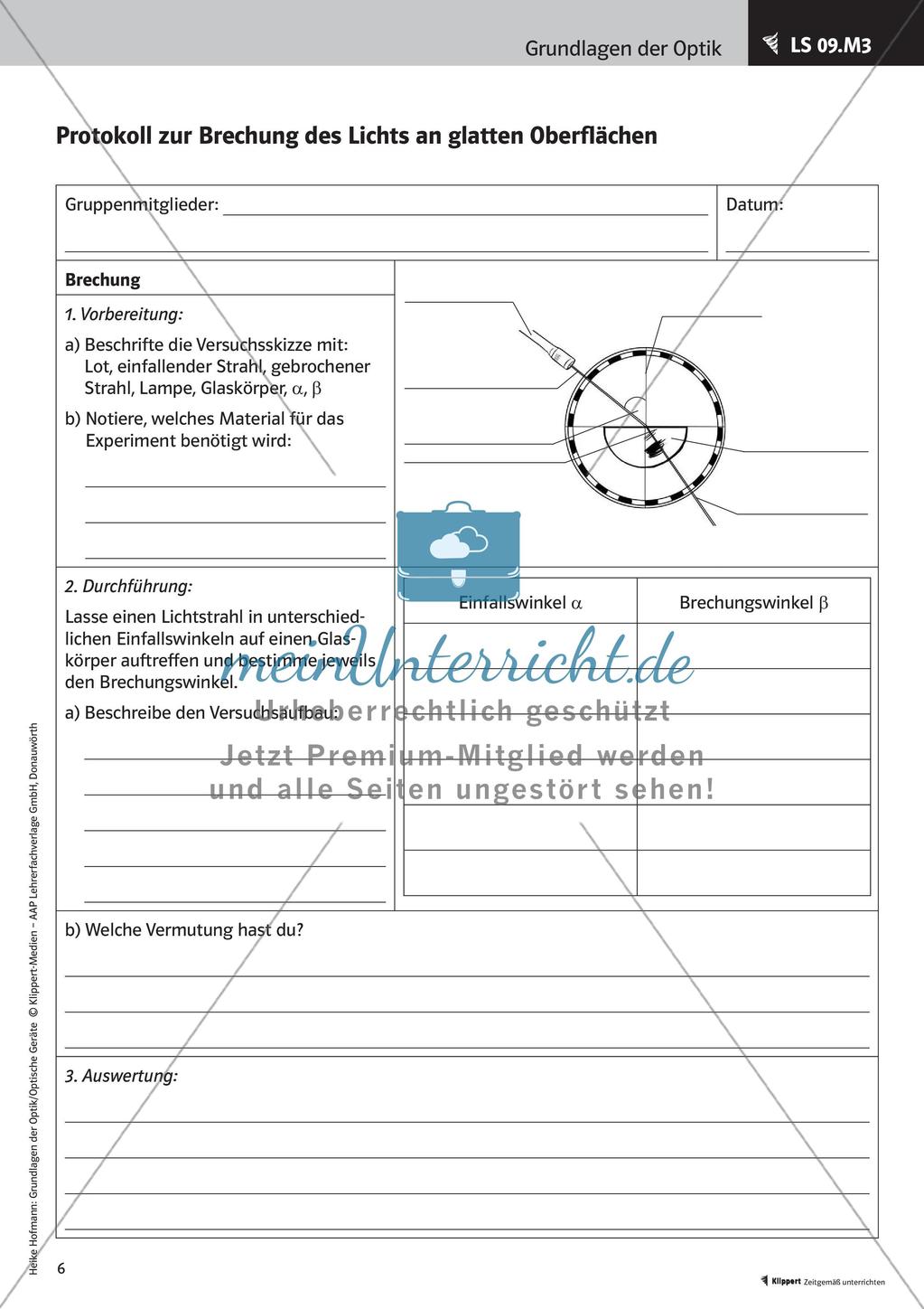 Optik: Reflexion und Brechung Preview 8