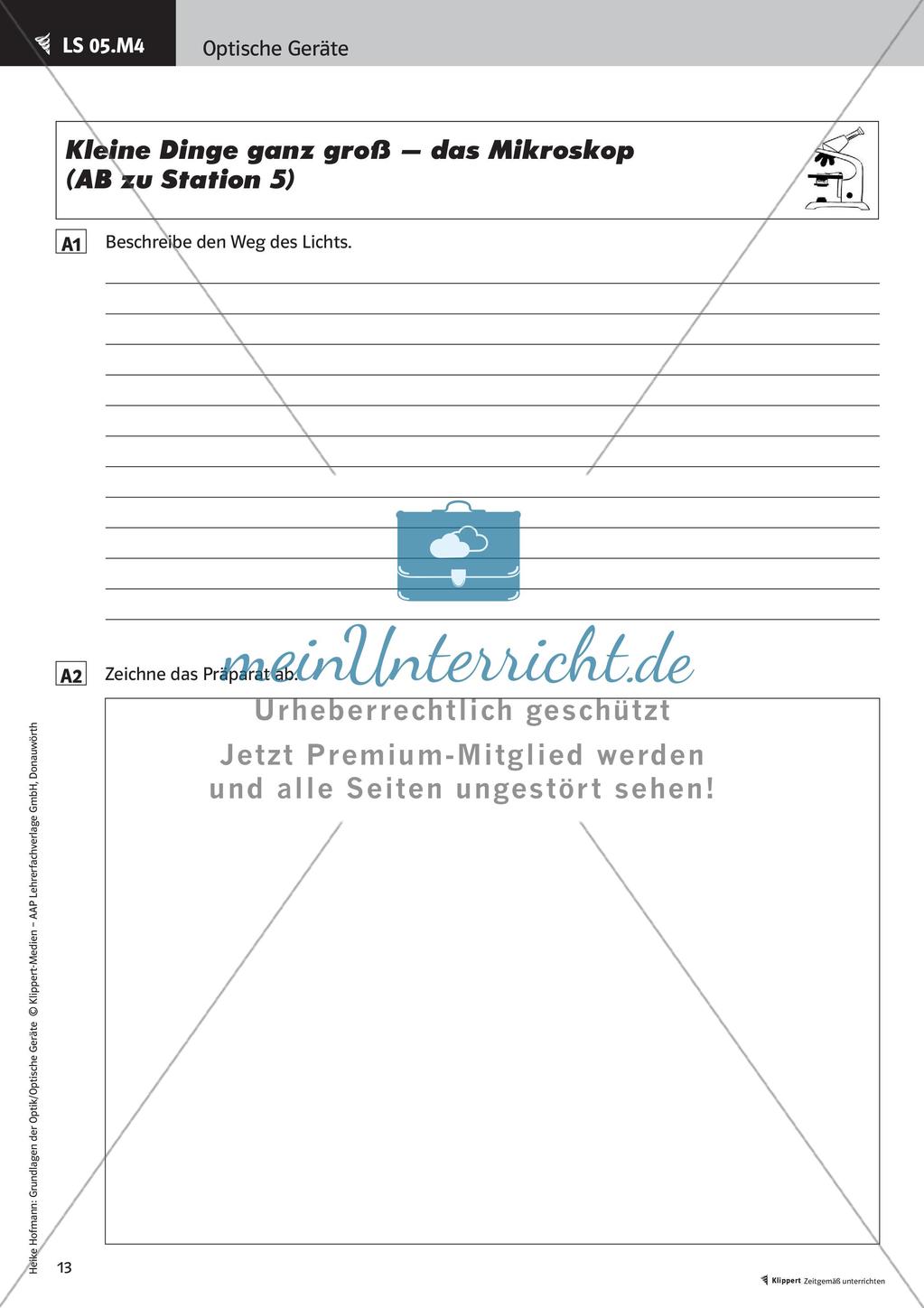 Optik: Stationenrallye zu Lupe, Fotoapparat und Co. Preview 15