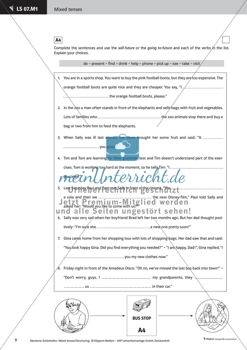 Kooperative Methoden zu Future tenses Preview 11