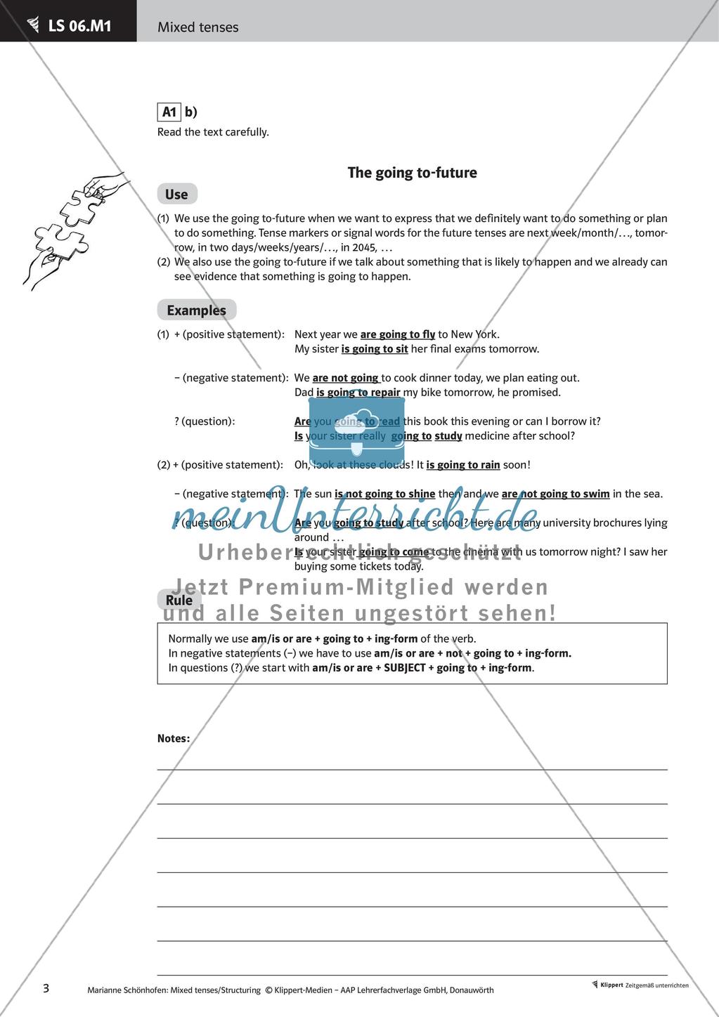 Kooperative Methoden zu Future tenses Preview 5