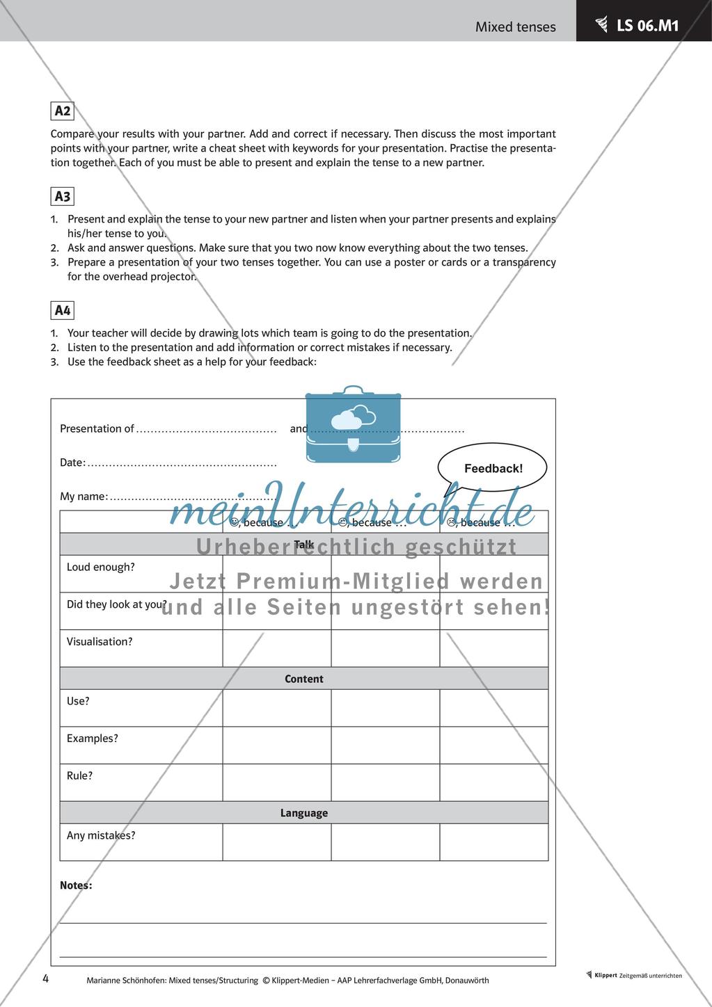 Kooperative Methoden zu Future tenses Preview 6