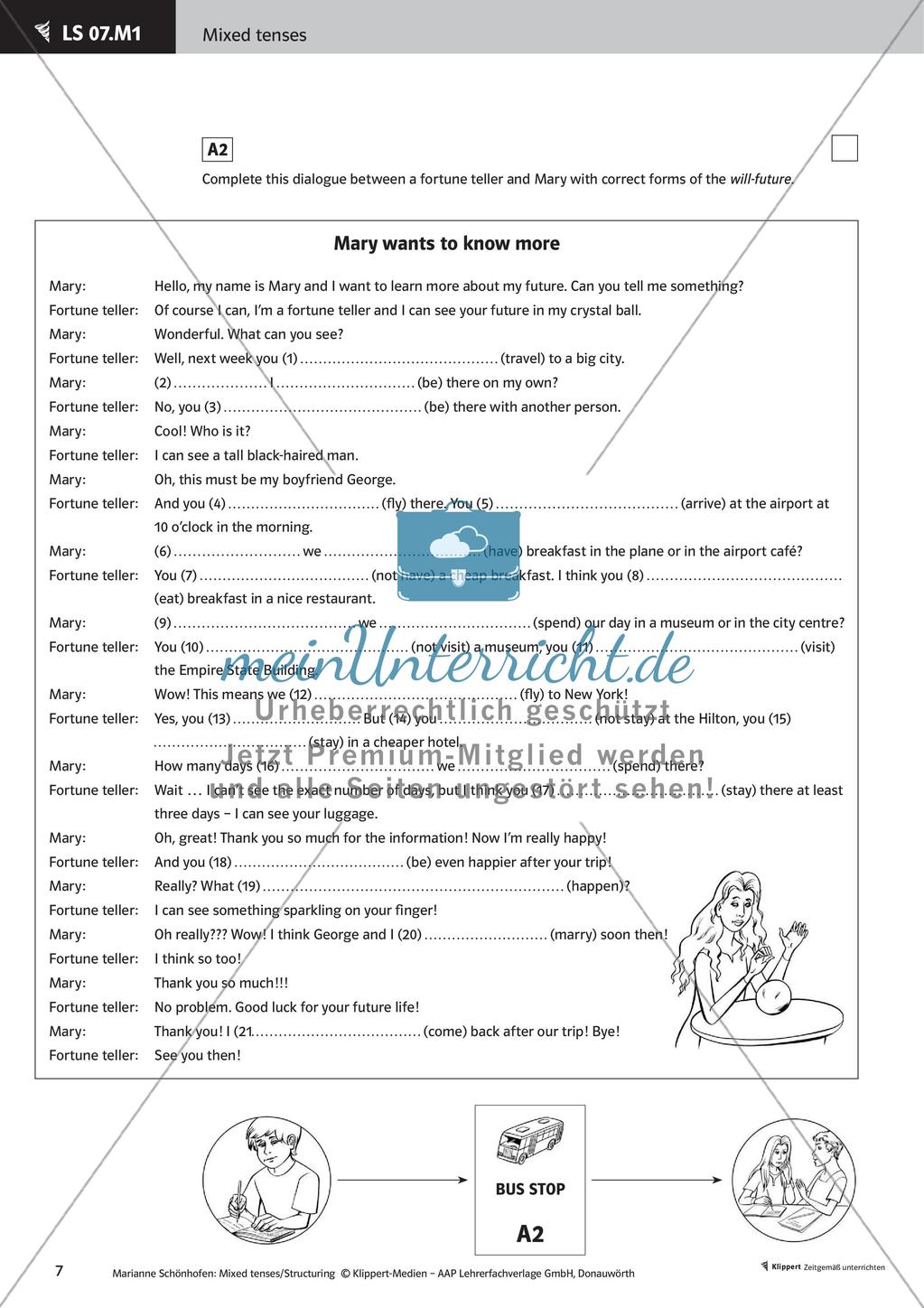 Kooperative Methoden zu Future tenses Preview 9