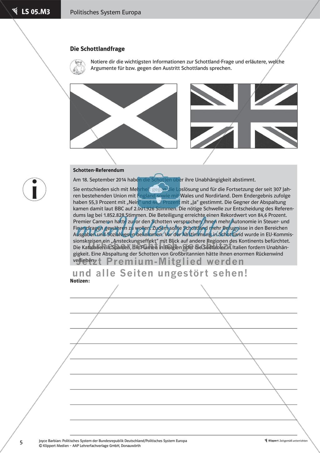 Unterrichtsstunden zum politischen System der BRD: Kooperation oder Integration? Preview 7