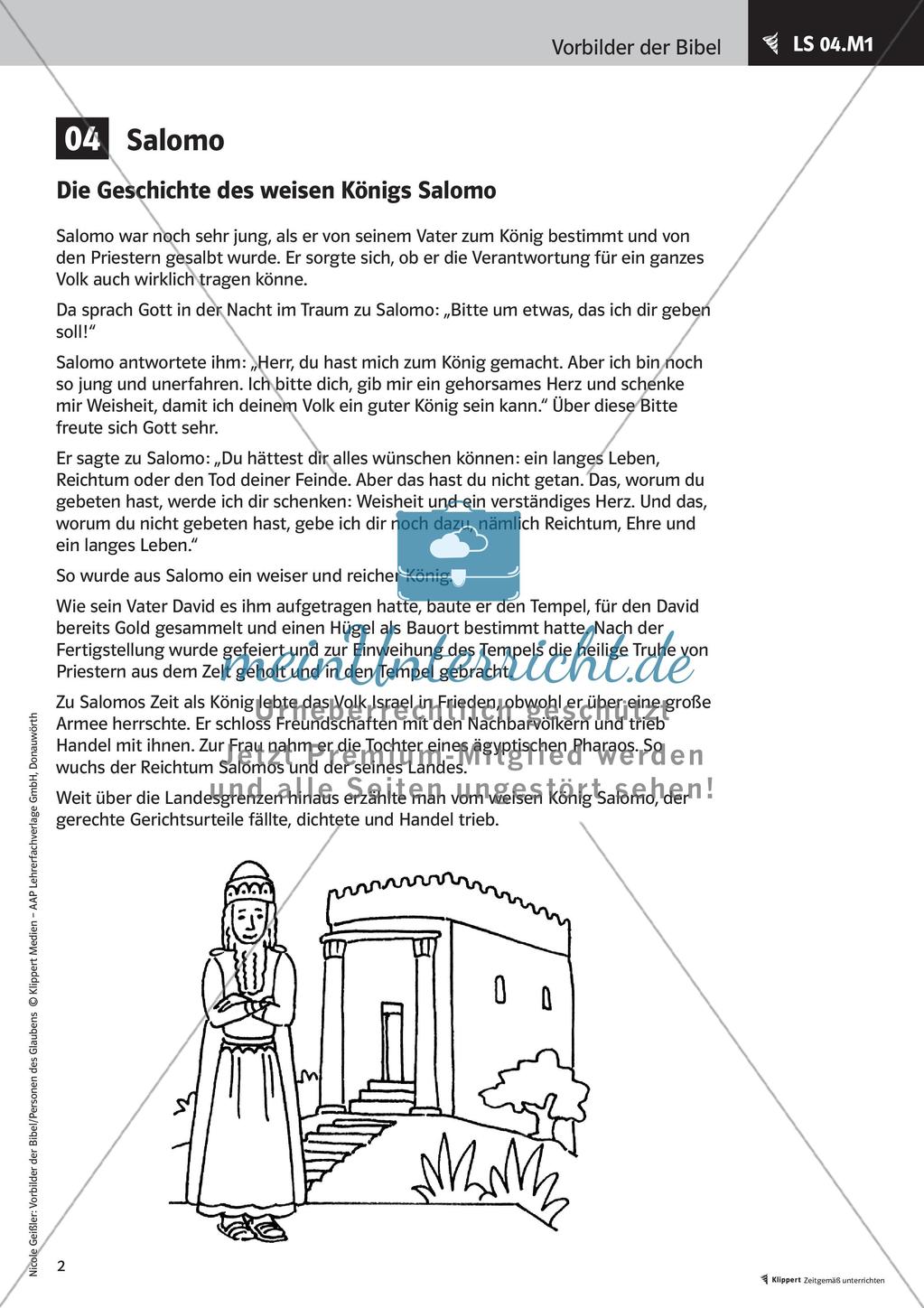 Vorbilder der Bibel: Salomo, Ester und Lydia Preview 4
