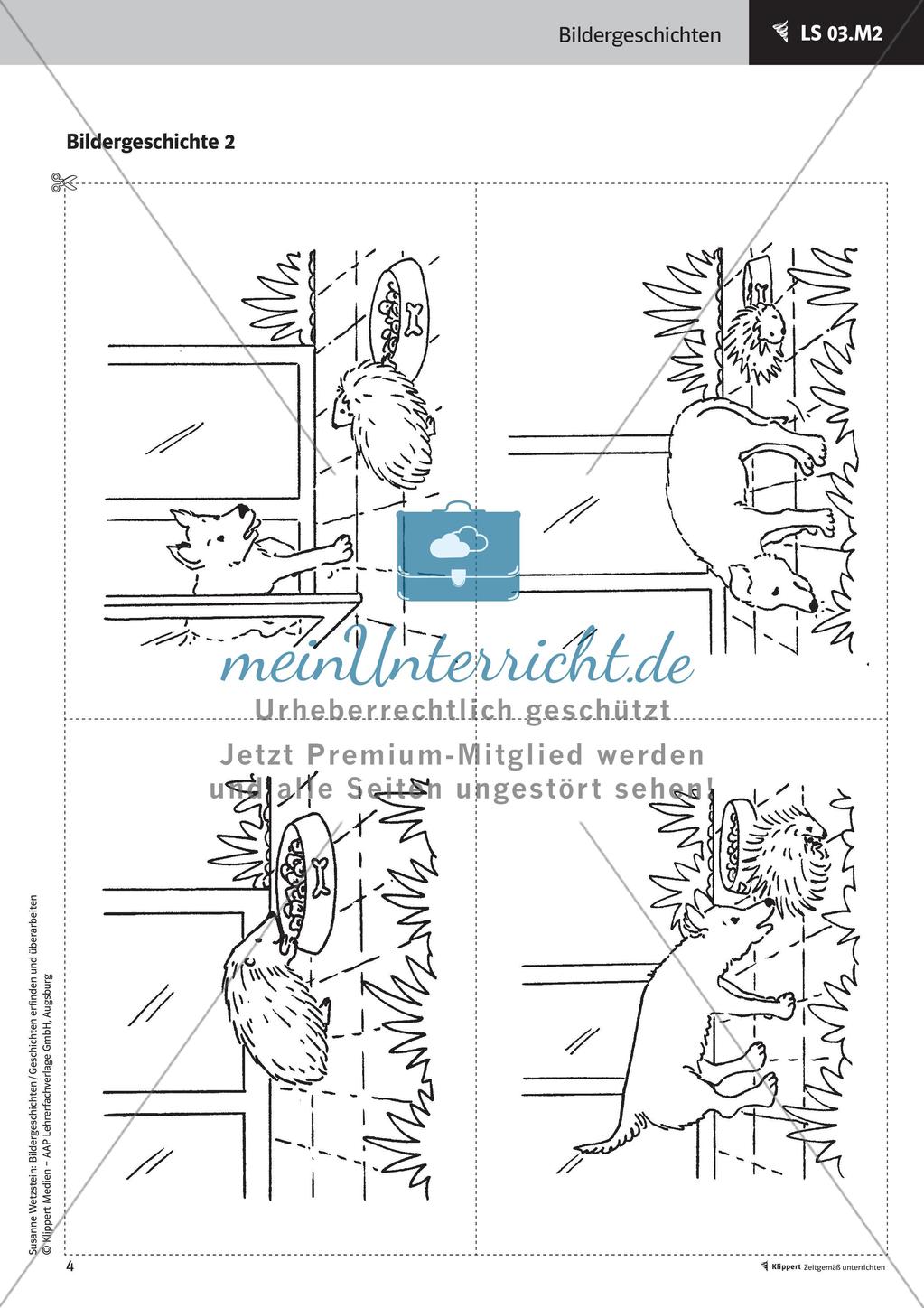 Bilder ordnen - Verbindungssätze erarbeiten; Stationenarbeit Preview 6