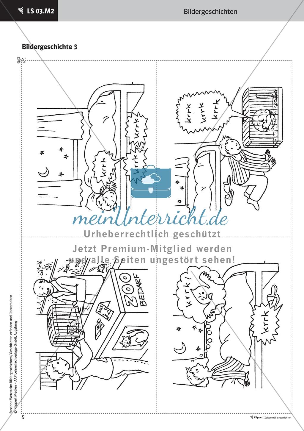 Bilder ordnen - Verbindungssätze erarbeiten; Stationenarbeit Preview 7