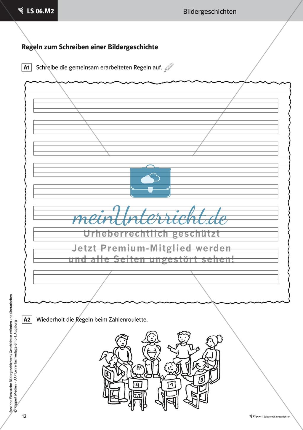 Bildrallye durchführen - Schreibregeln erarbeiten Schreiben einer Bildergeschichte Stafettenpräsentation Preview 14