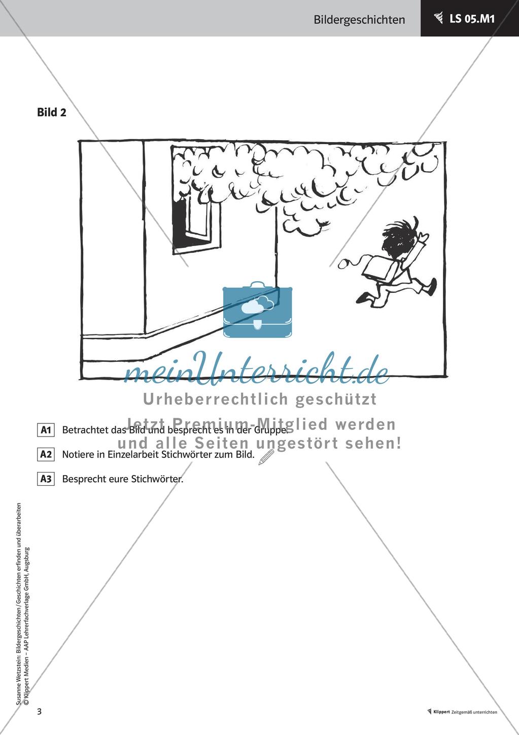 Bildrallye durchführen - Schreibregeln erarbeiten Schreiben einer Bildergeschichte Stafettenpräsentation Preview 5