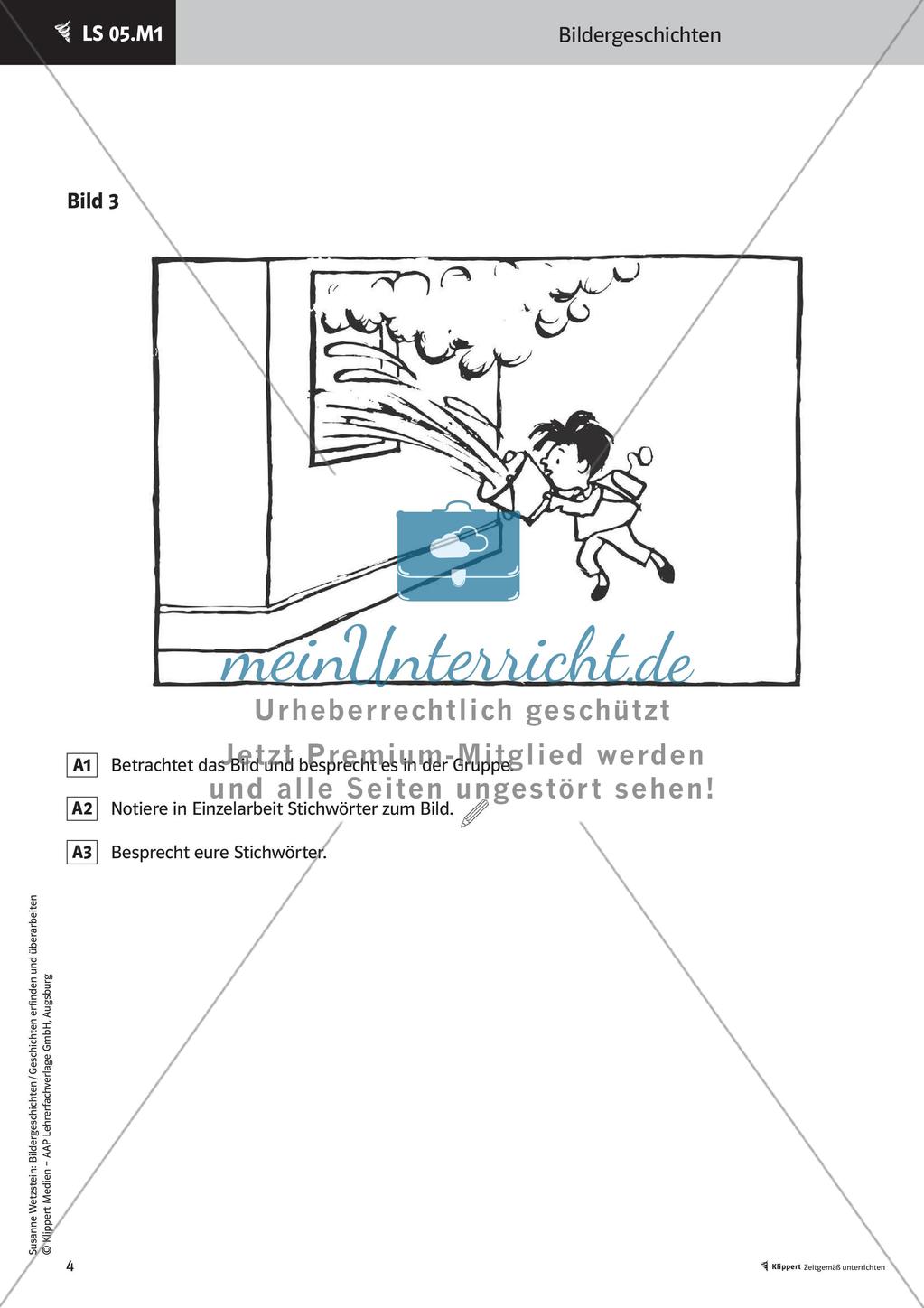 Bildrallye durchführen - Schreibregeln erarbeiten Schreiben einer Bildergeschichte Stafettenpräsentation Preview 6