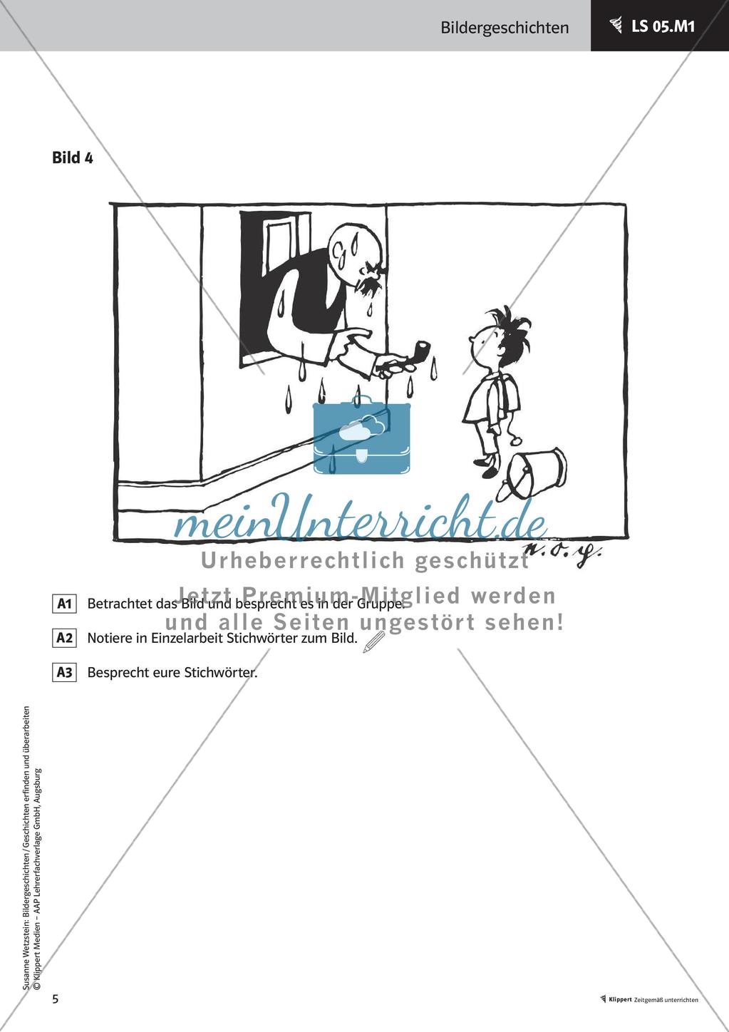 Bildrallye durchführen - Schreibregeln erarbeiten Schreiben einer Bildergeschichte Stafettenpräsentation Preview 7