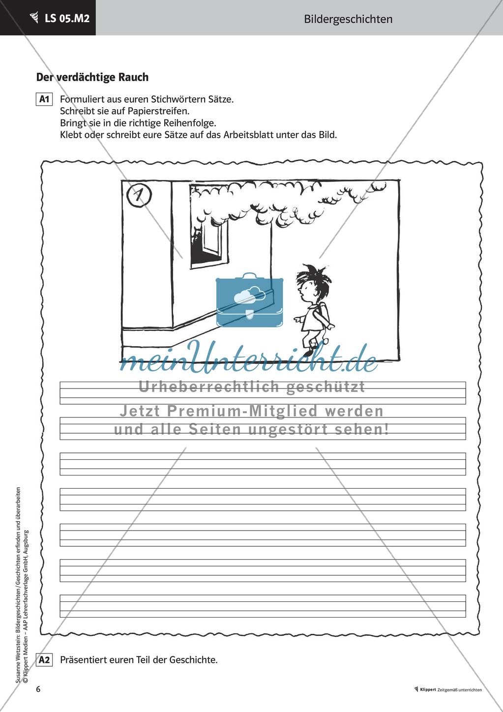 Bildrallye durchführen - Schreibregeln erarbeiten Schreiben einer Bildergeschichte Stafettenpräsentation Preview 8