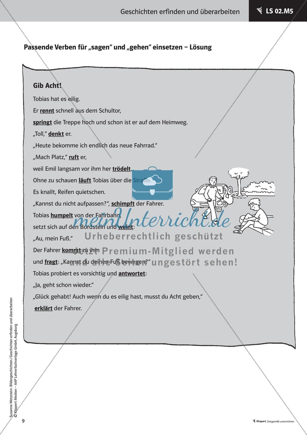 Treffende Wörter und Satzanfänge verwenden Lernspirale Stafettenpräsentation Preview 11