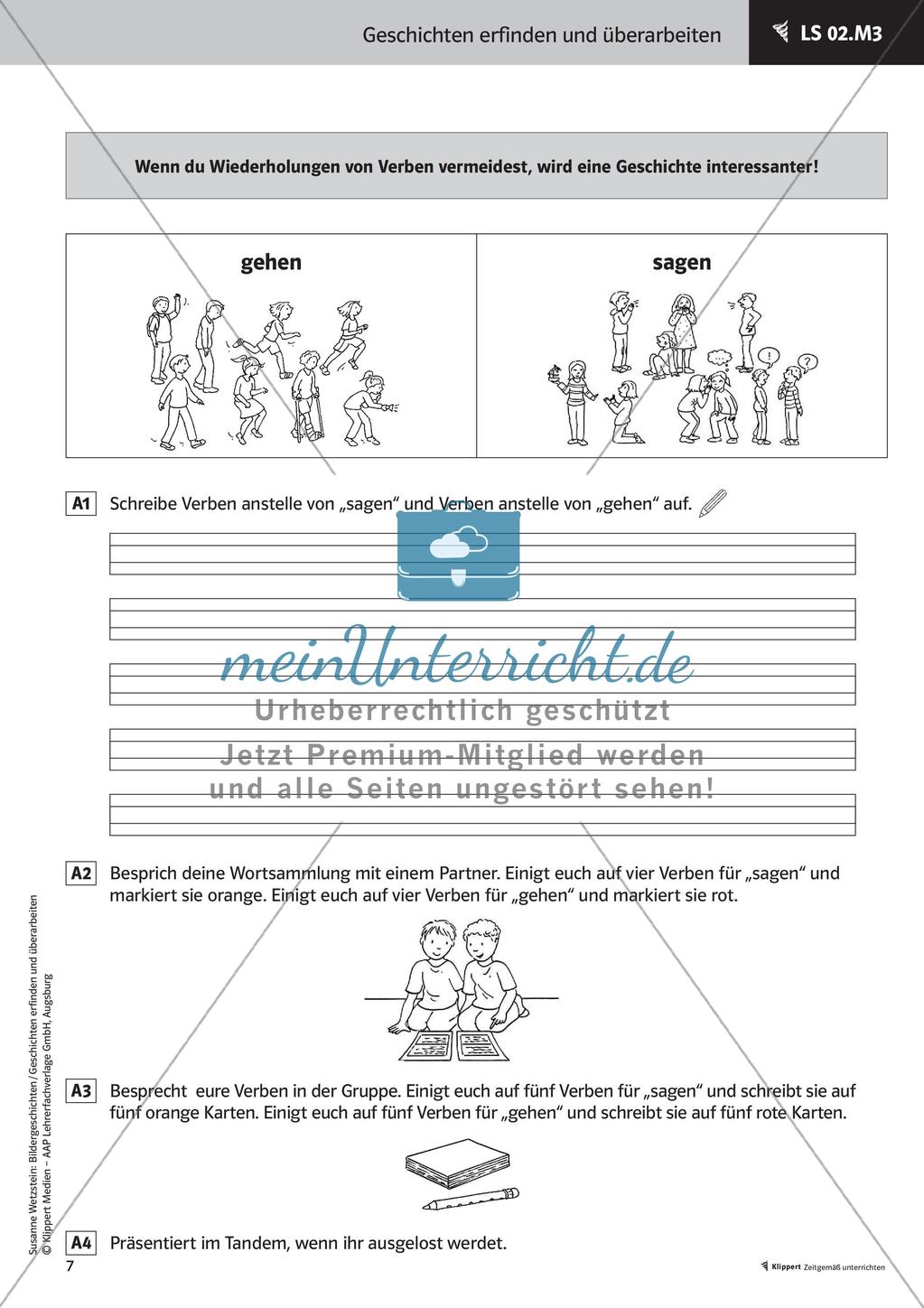 Treffende Wörter und Satzanfänge verwenden Lernspirale Stafettenpräsentation Preview 9