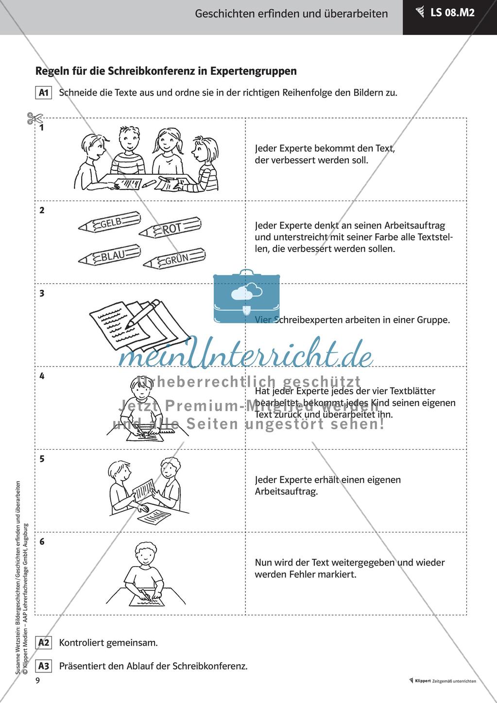 Verschiedene Schreibanlässe - Schreibkonferenz; Kreatives Schreiben Bildergeschichten Preview 11