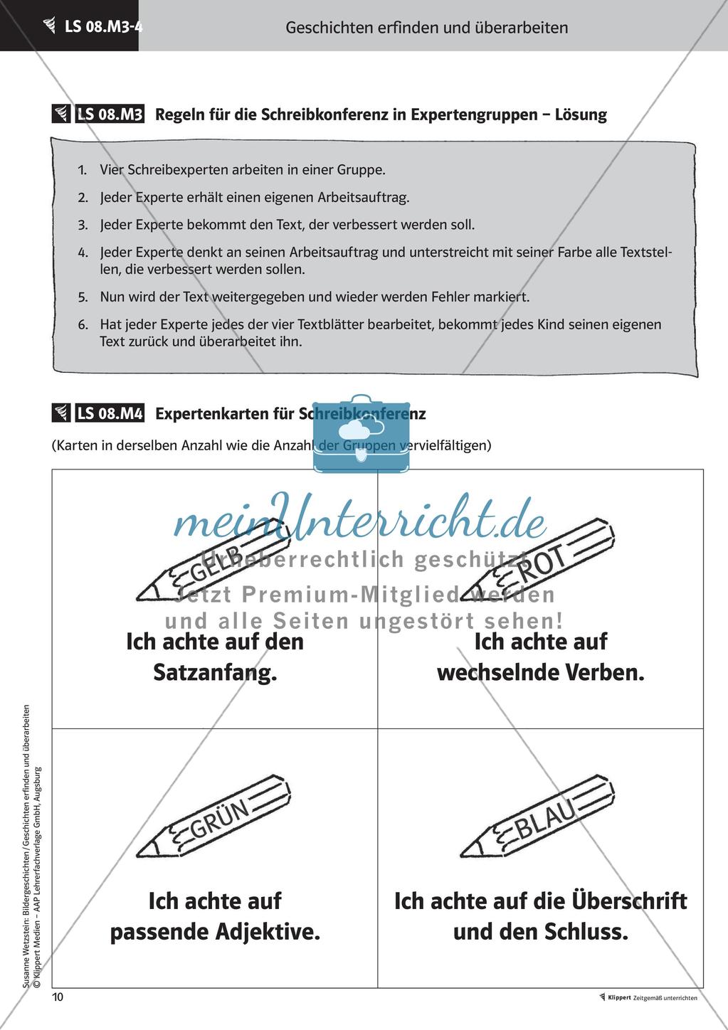 Verschiedene Schreibanlässe - Schreibkonferenz; Kreatives Schreiben Bildergeschichten Preview 12