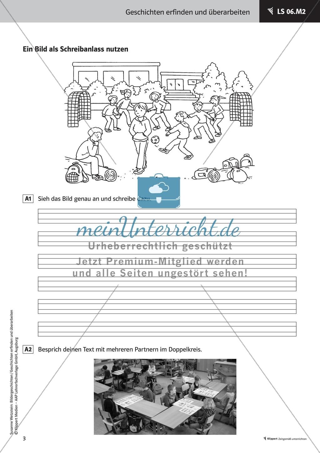 Verschiedene Schreibanlässe - Schreibkonferenz; Kreatives Schreiben Bildergeschichten Preview 5