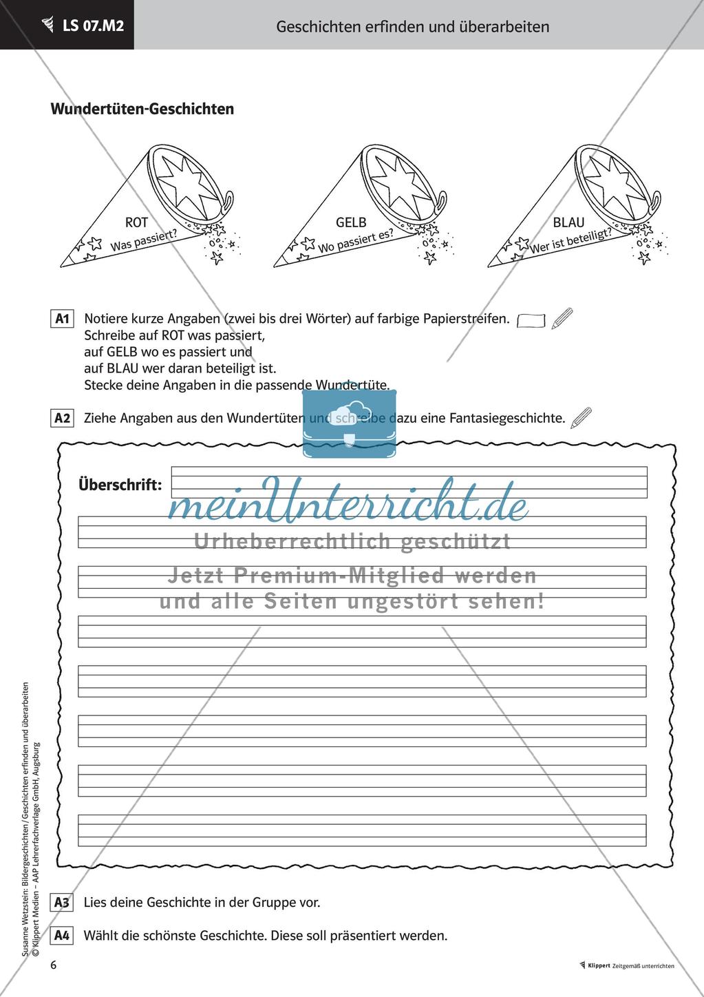 Verschiedene Schreibanlässe - Schreibkonferenz; Kreatives Schreiben Bildergeschichten Preview 8