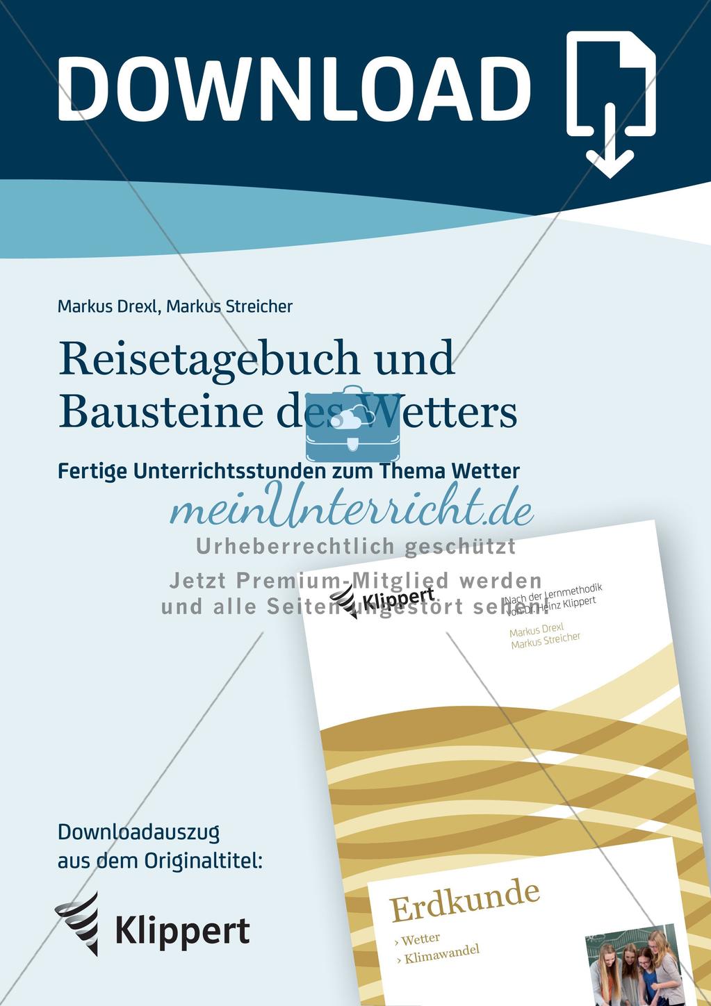 Reisetagebuch und Bausteine des Wetters Preview 1