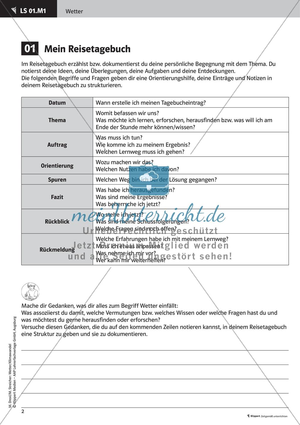 Reisetagebuch und Bausteine des Wetters Preview 4