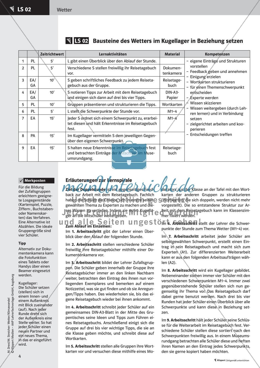 Reisetagebuch und Bausteine des Wetters Preview 6