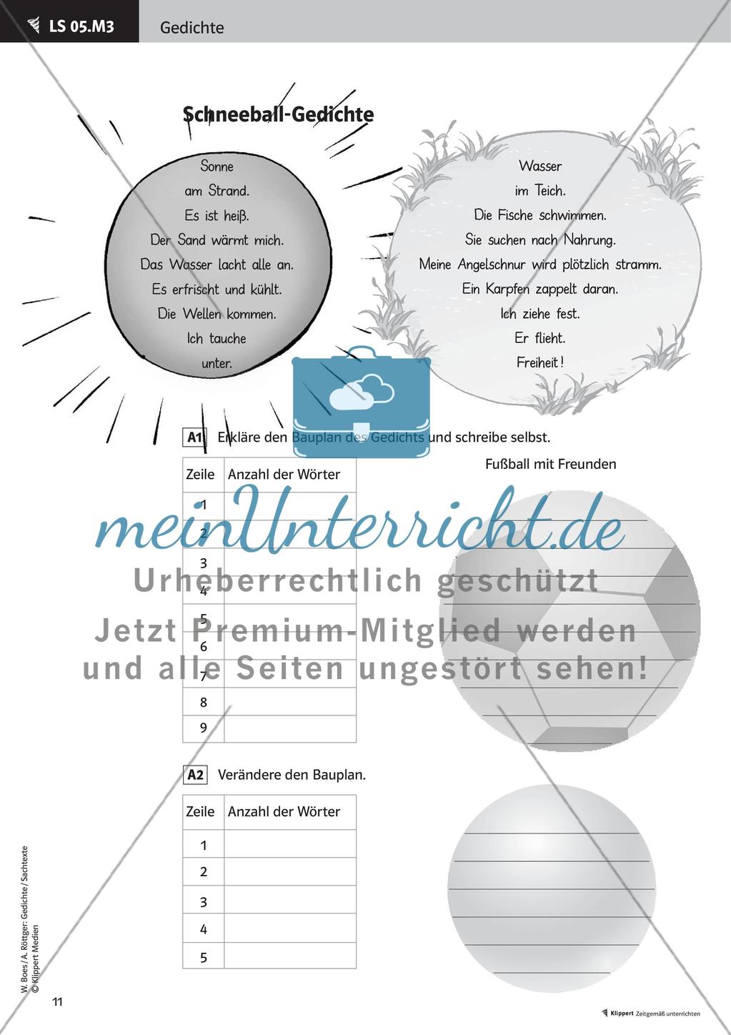 Lesen, Erarbeiten und Gestalten von Gedichten Preview 13