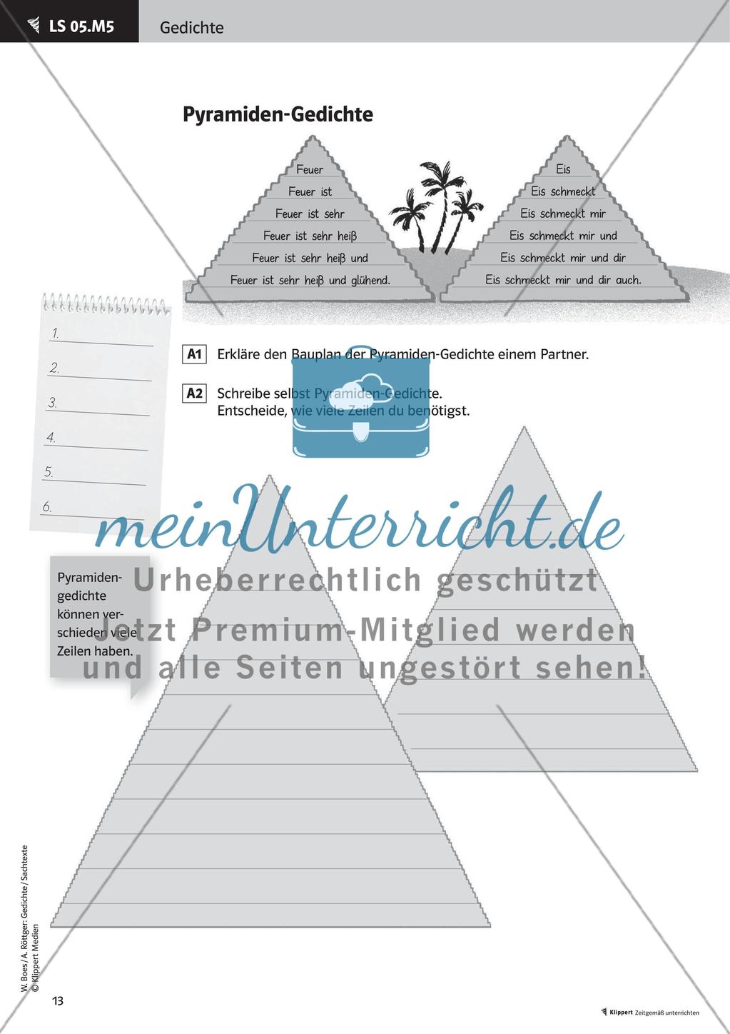 Lesen, Erarbeiten und Gestalten von Gedichten Preview 15