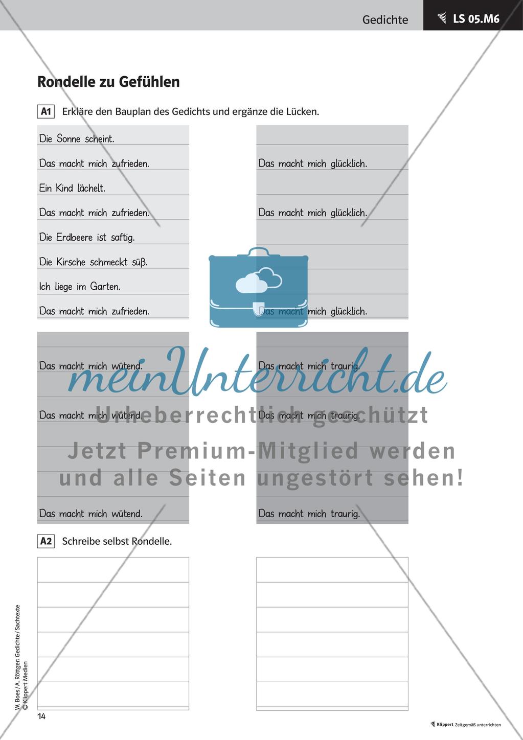 Lesen, Erarbeiten und Gestalten von Gedichten Preview 16