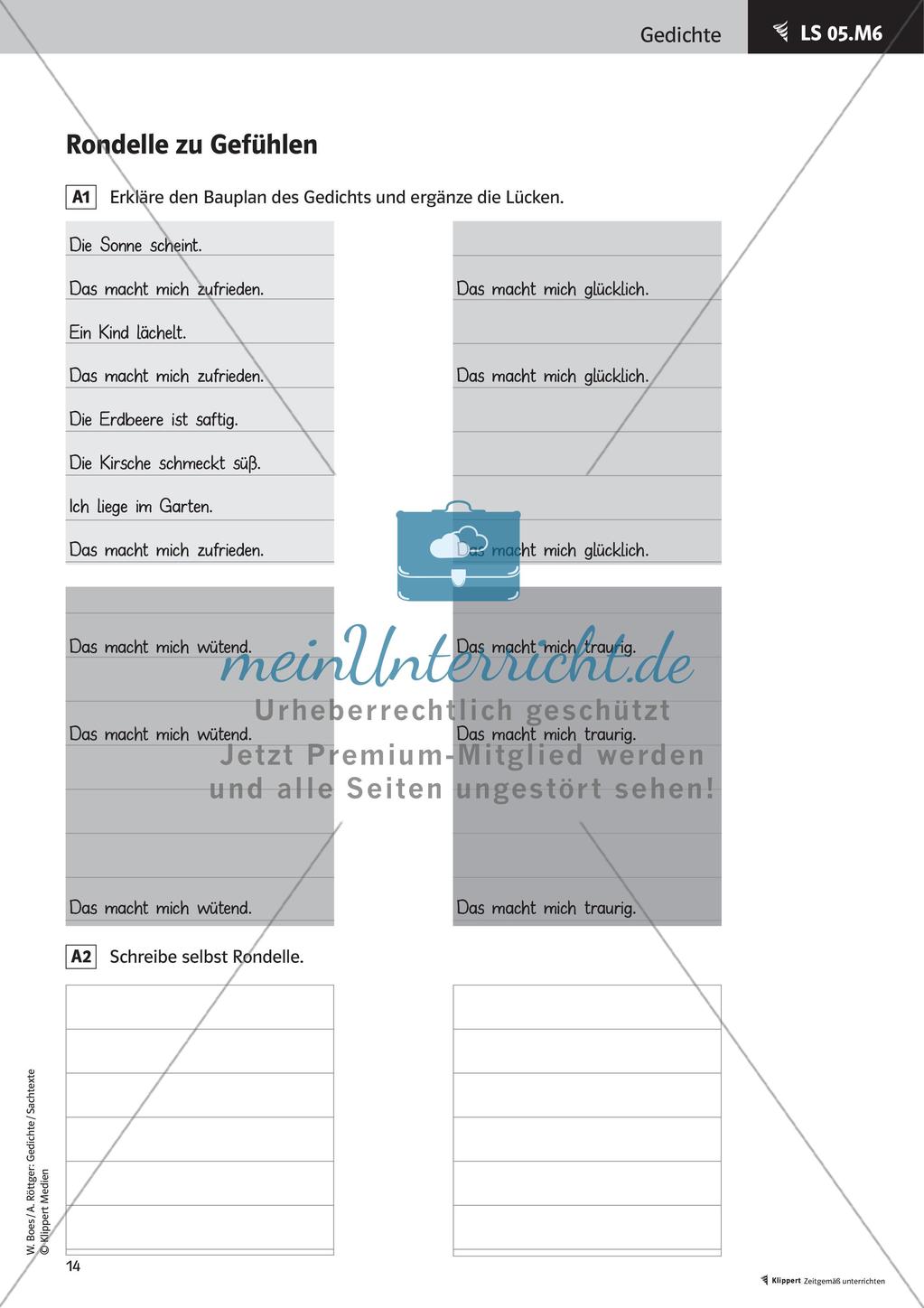 Gedichte lesen, erarbeiten und gestalten freies Reden kreativer Umgang zur Sprache Präsentation Preview 16