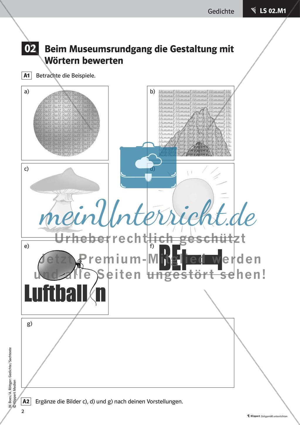 Lesen, Erarbeiten und Gestalten von Gedichten Preview 4