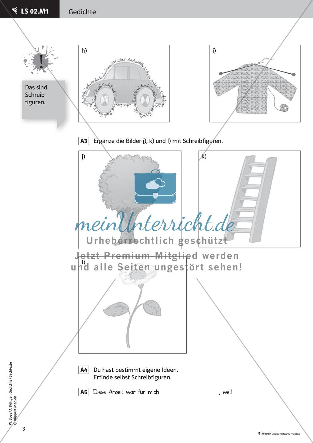 Gedichte lesen, erarbeiten und gestalten freies Reden kreativer Umgang zur Sprache Präsentation Preview 5