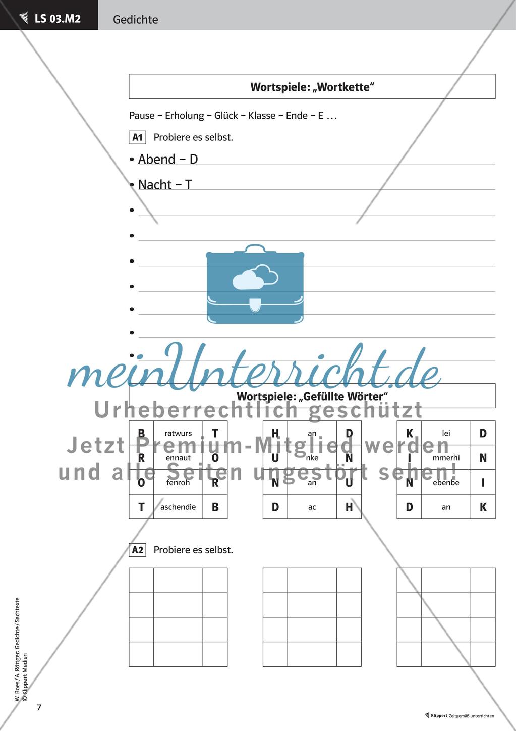 Lesen, Erarbeiten und Gestalten von Gedichten Preview 9