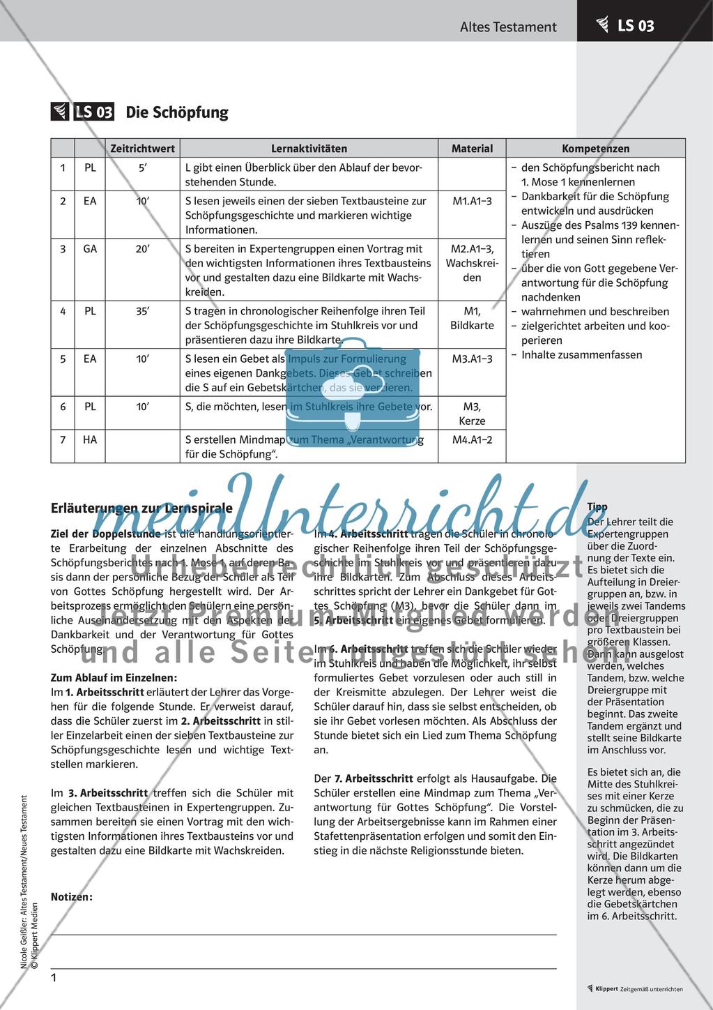 Die Schöpfungsgeschichte Preview 3