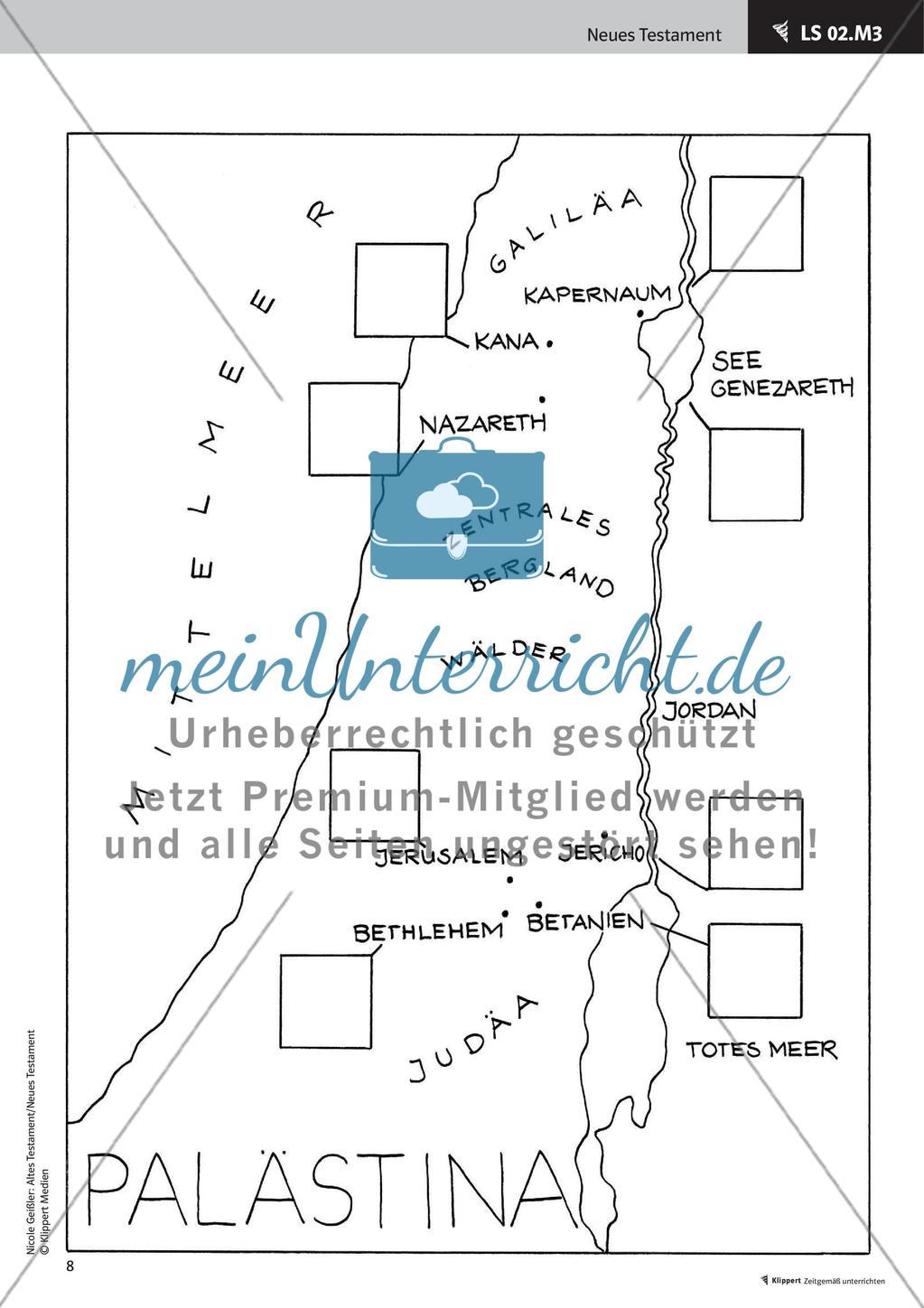 Neues Testament Jesus und Palästina meinUnterricht