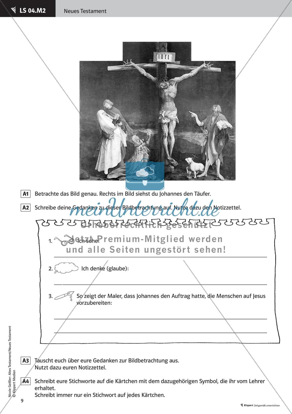 Neues Testament: Jesus im Tempel und Johannes der Täufer Preview 11