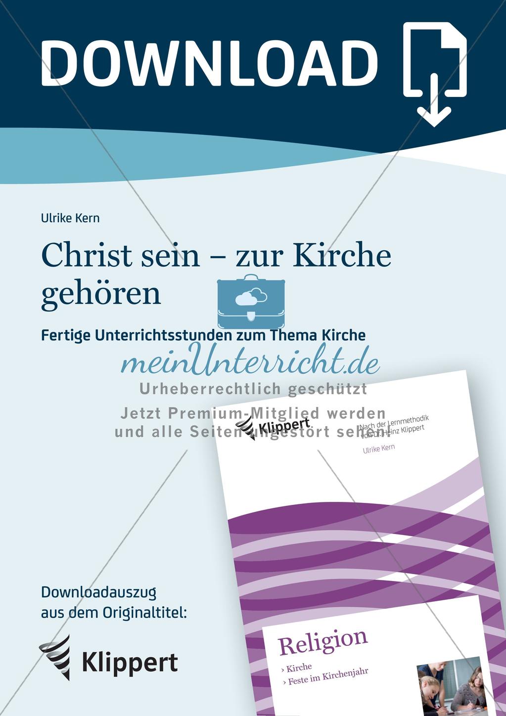 Zugehörigkeit zur Kirche: Christ sein Preview 1