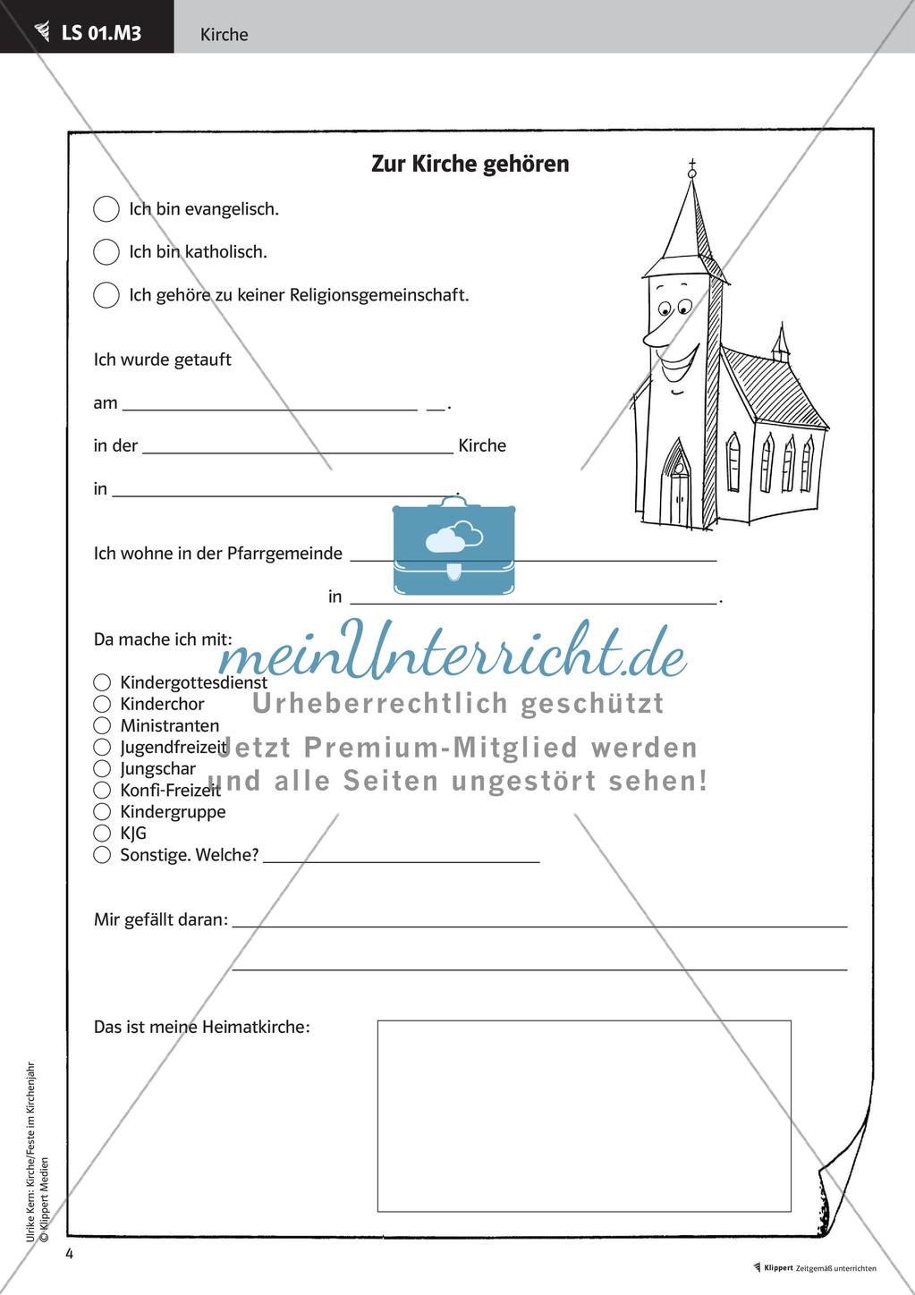 Zugehörigkeit zur Kirche: Christ sein Preview 6