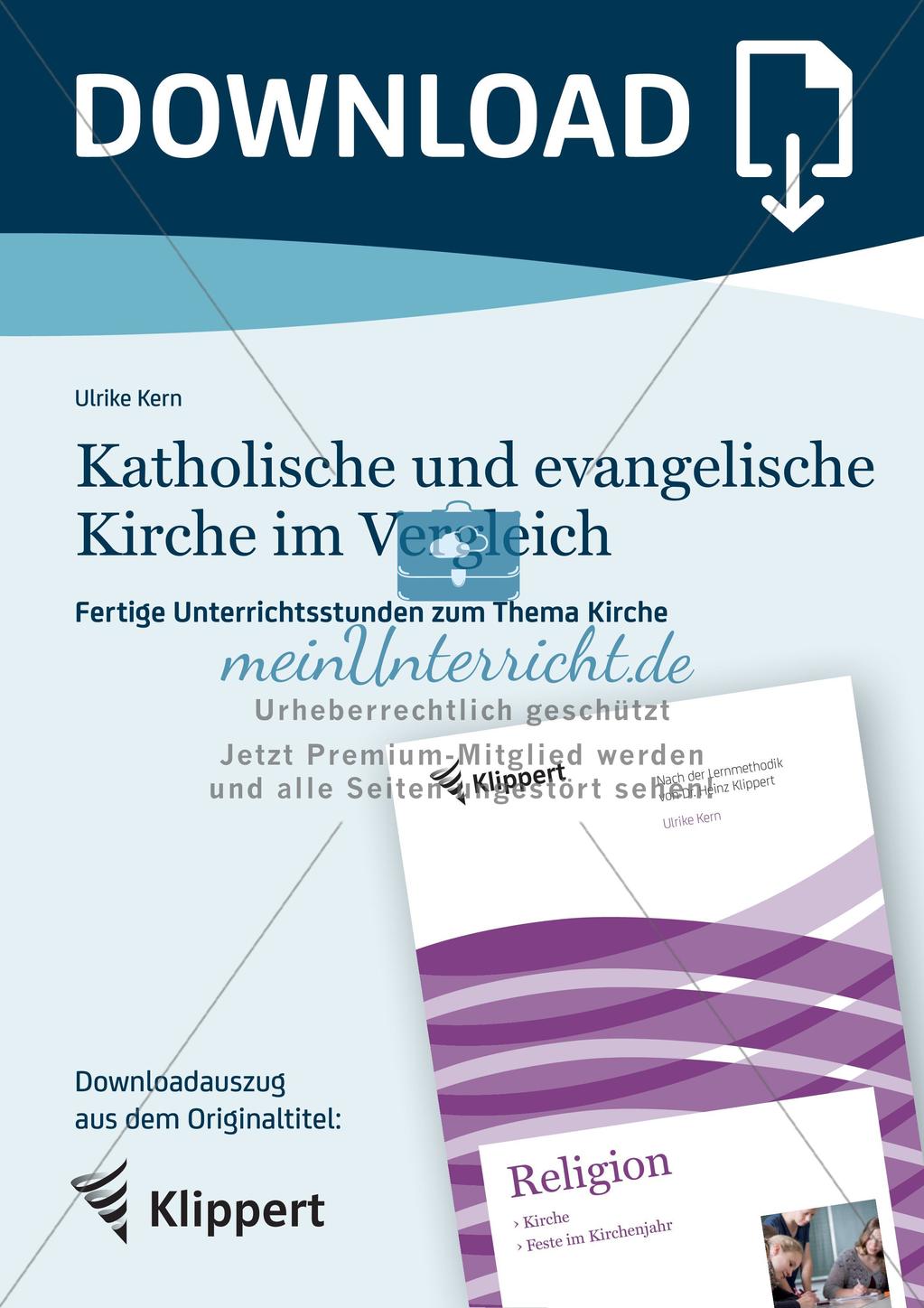 Katholische und evangelische Kirche im Vergleich Preview 1