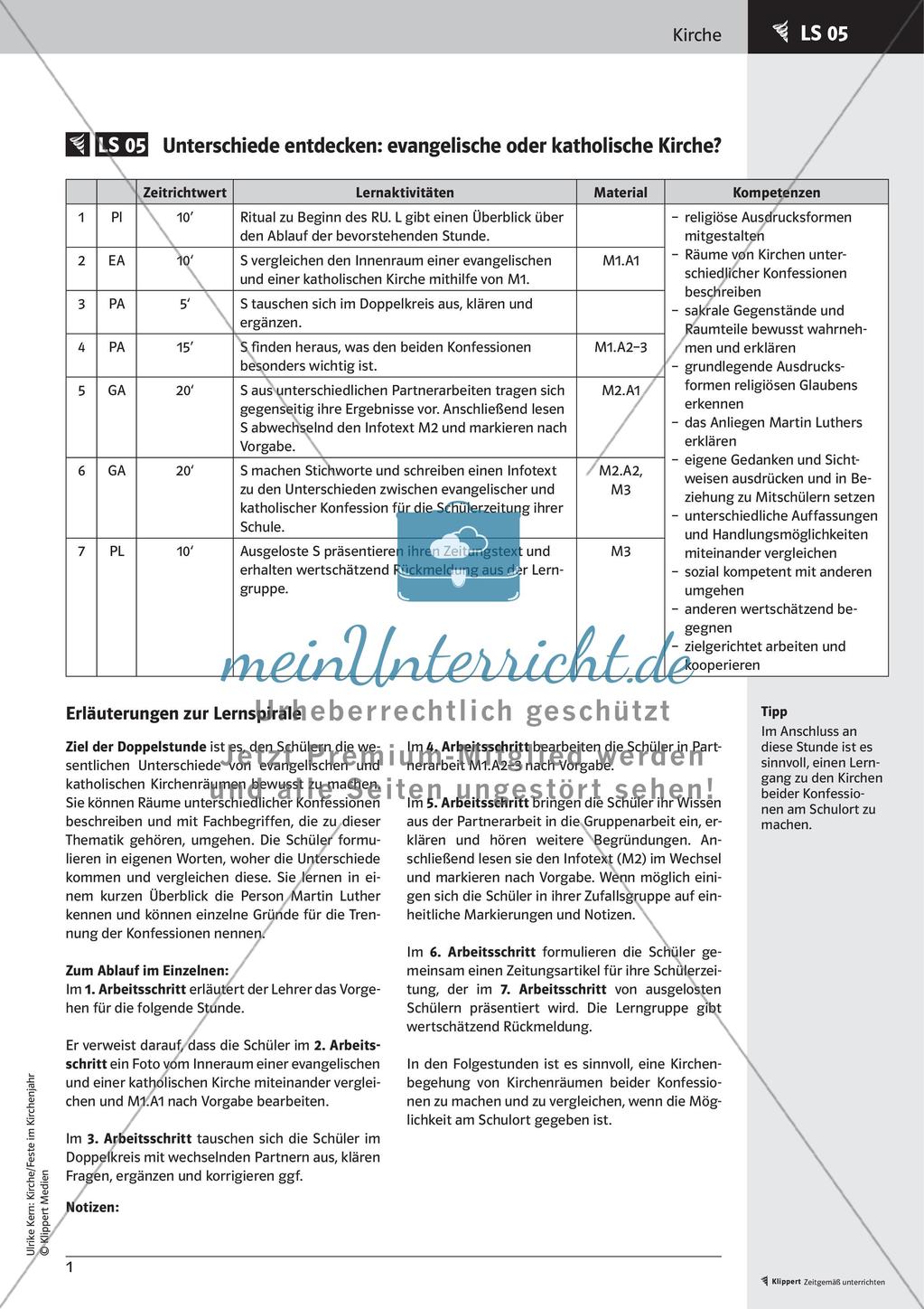 Katholische und evangelische Kirche im Vergleich Preview 3
