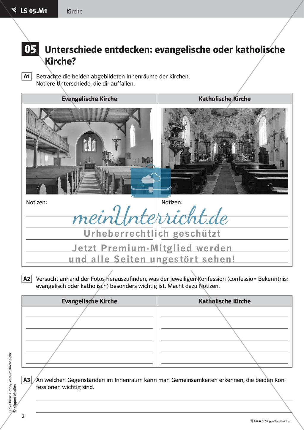 Katholische und evangelische Kirche im Vergleich Preview 4