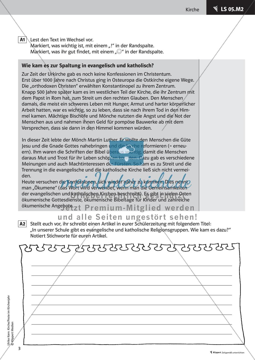 Katholische und evangelische Kirche im Vergleich Preview 5
