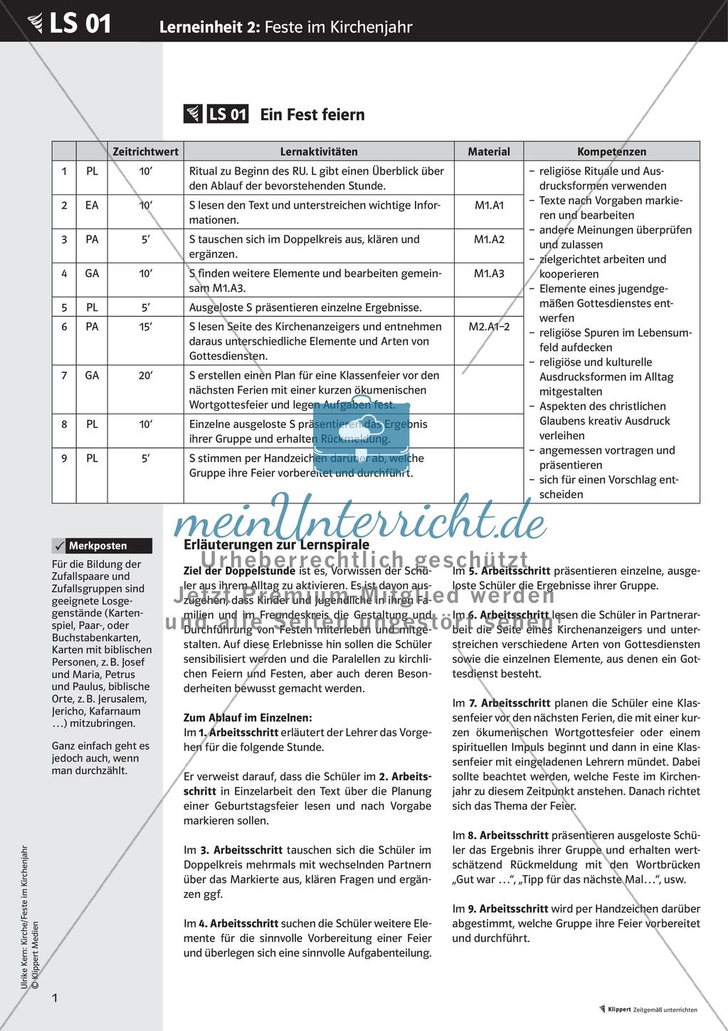 Feste im Kirchenjahreskreis Preview 3