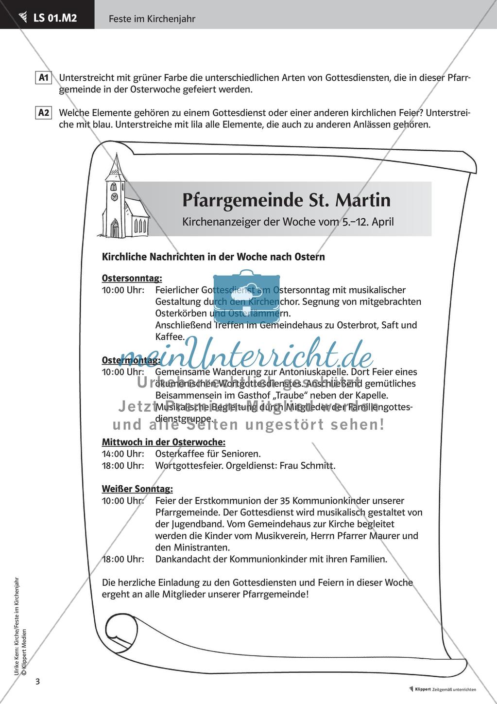 Feste im Kirchenjahreskreis Preview 5